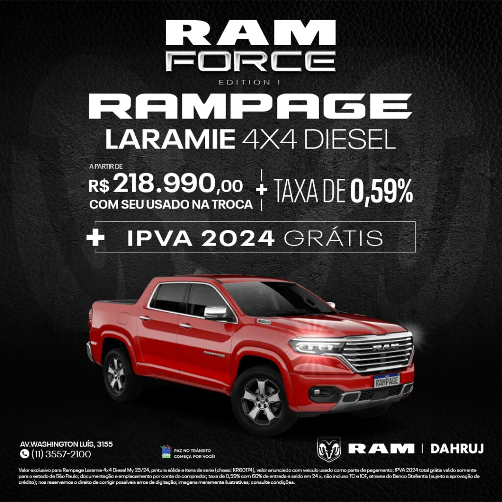 RAM RAMPAGE LARAMIE 4X4 DIESEL feed